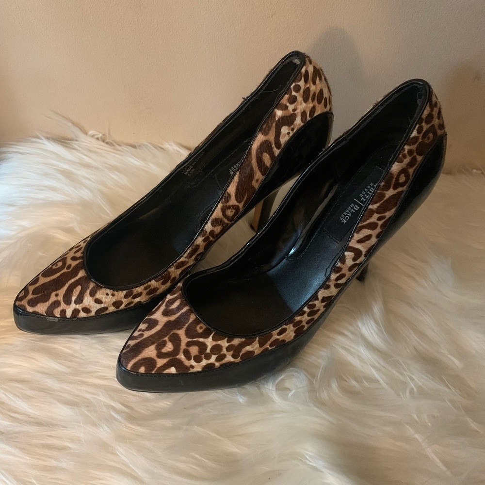 White House Black Market leopard heels size 6.5